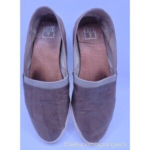 Frye Melanie Brown Leather Slip On Loafers Women's size 6